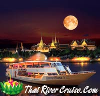 Chao Phraya Princess Cruise Loykrathong Dinner Cruise, Bangkok Thailand