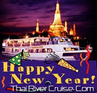 New years eve 2014 Bangkok Dinner Cruise by Chaophraya Cruise