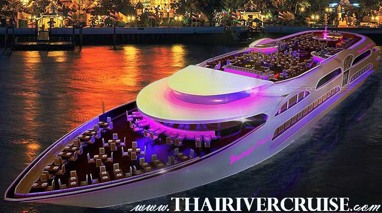 Wonderful Pearl Cruise Bangkok Large Elegance Cruise Dinner