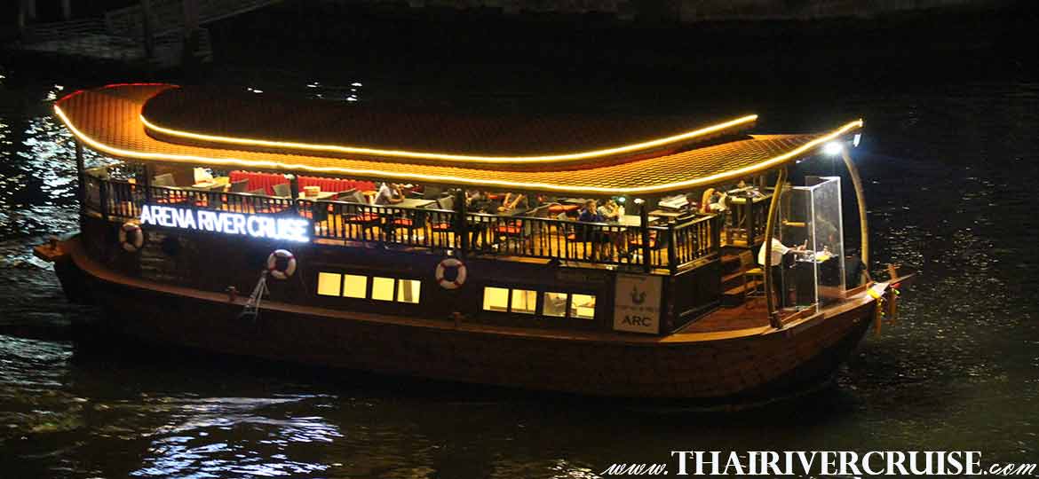 ARC Arena River Cruise Indain Dinner Cruise Bangkok Rice Barge Dinner Cruise on the Chaophraya river Bangkok Thailand