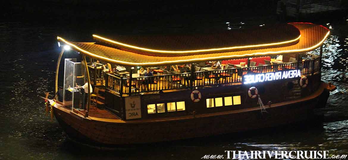 Arena River Cruise Indian Dinner Cruise Bangkok, Famous India dinner cruise on the Chaophraya river Bangkok