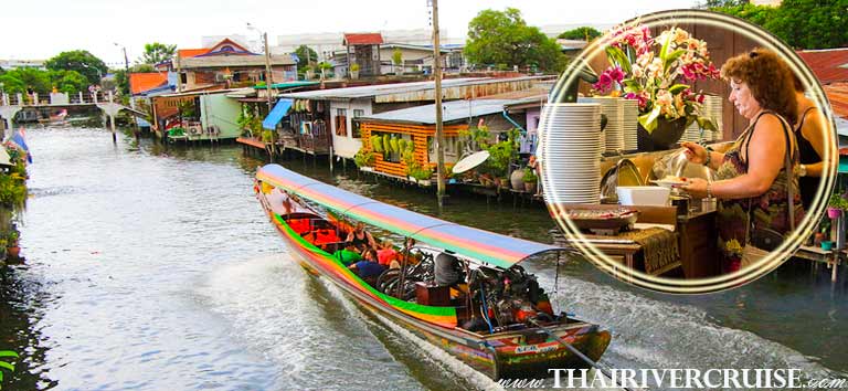 Bangkok Canal Tour with lunch by Longtails boat, cruising along the Chaophraya river and canals