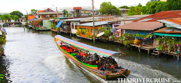 Bangkok Canal Tour by Long tails Boat, enjoy to speed boat ride into the Canals