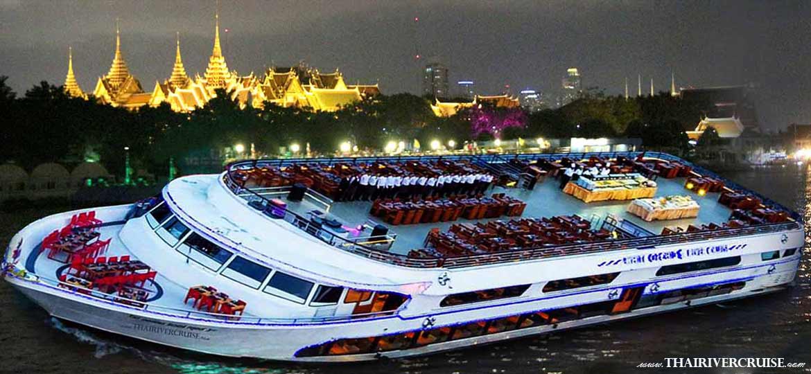 White Orchid River Cruise - Best Buffet Dinning Iconsiam - Asiatique the White Orchid River Cruise will give you exciting and memorable 2 hours-long river cruising and dining along the Chaophraya River. 