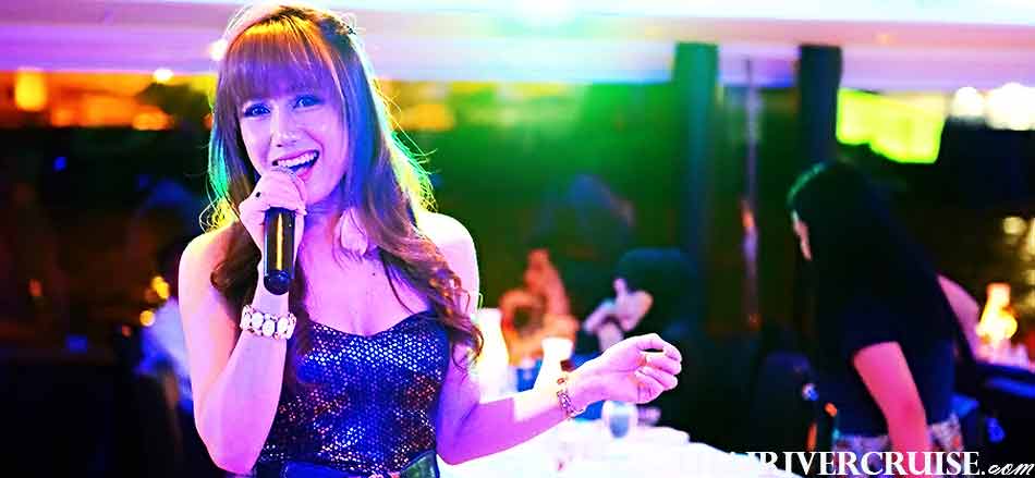 After your dinner finish, Come and enjoy with our talented musicians with an entire hour of upbeat groovy songs for dancing on board  Chao Phraya Princess Cruise Dinner River Cruise Bangkok,Thailand 