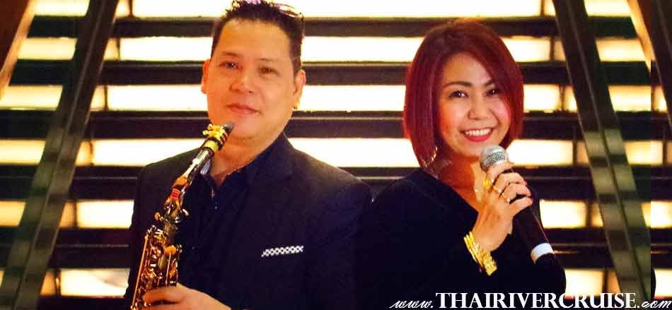  Loy Krathong Dinner Cruise Bangkok Chaophraya Princess Cruise, celebrate famous festival Thailand on luxury river boat including international buffet dinner and seafood with watch firework Profession singer entertainer will take care and get romantic love song to you