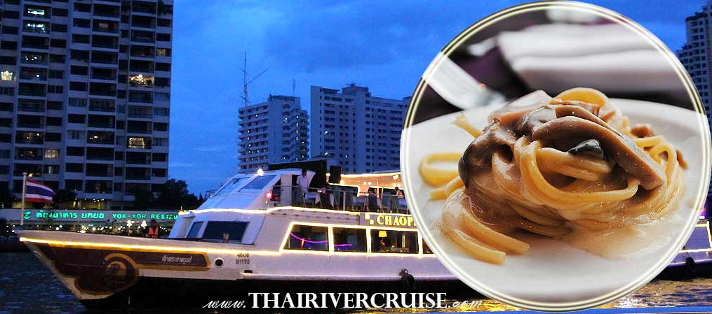 Chaophraya Cruise, Bangkok Dinner Cruise 5 Star Promotion Discount Cheap Ticket Price Offers Bangkok dinner cruise itinerary