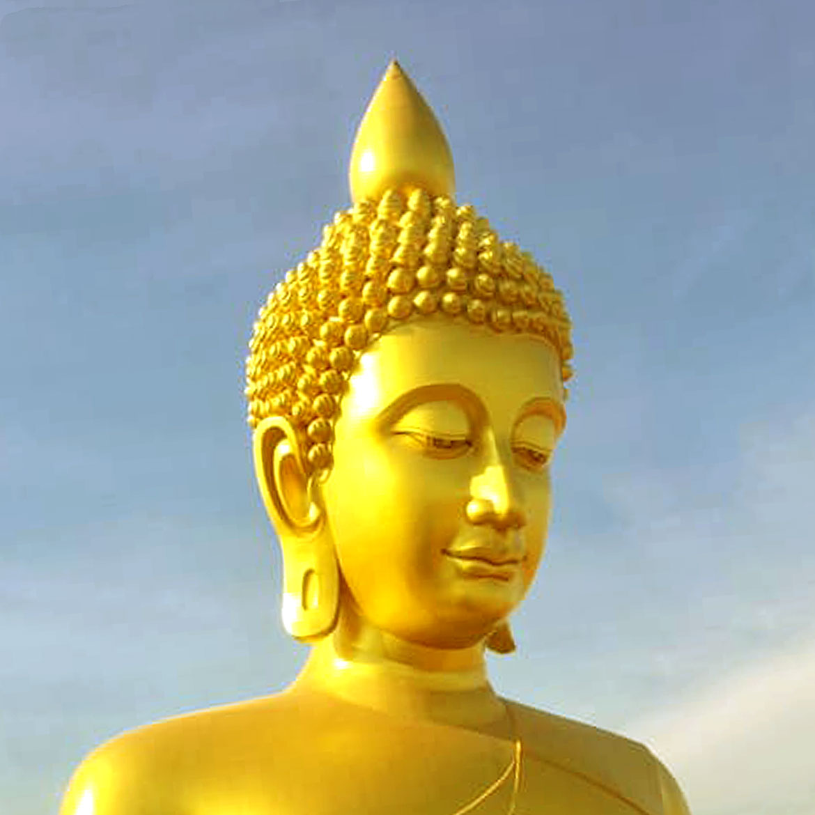 Largest Buddha Statue in Bangkok Thailand Dhammakaya Thep Mongkol Buddha 