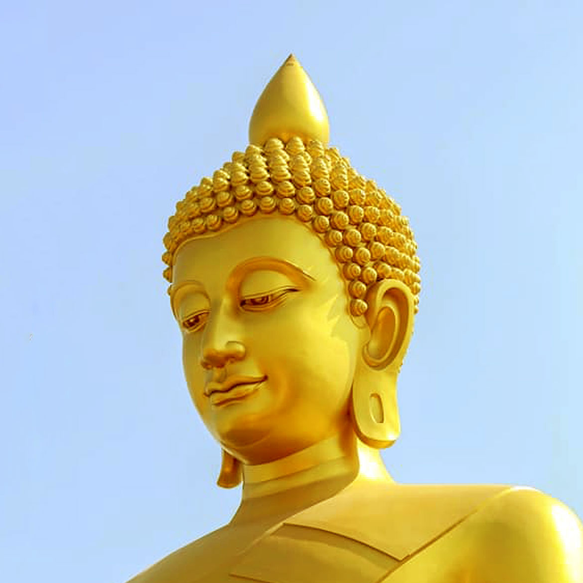 Dhammakaya Thep Mongkol Buddha Largest Buddha Statue in Bangkok Thailand 
