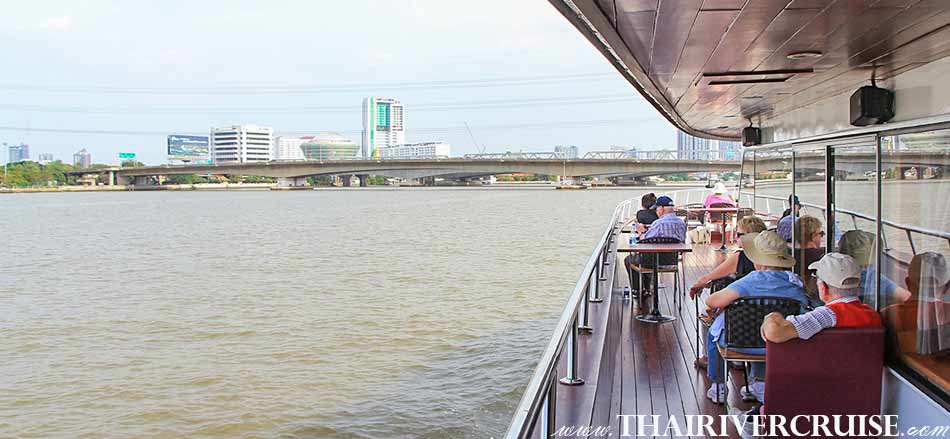 See the beautiful of town from outside city to Bangkok ,Grand Pearl Cruise Ayutthaya 