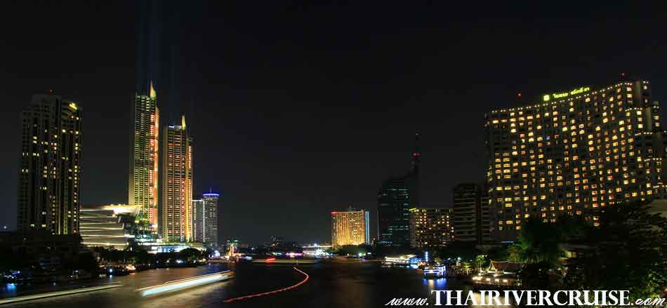 Valentine Dinner Bangkok Enjoy to see The The river cruises Chao Phraya River will be passing 5-star hotels along Chao Phraya River