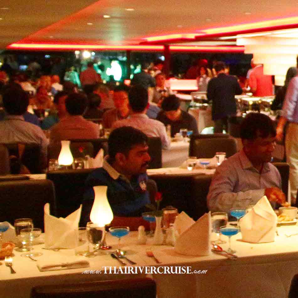 Indian Dinner Cruise Bangkok by Chao phraya princess cruise with Indian dinner buffet and vegetarian food 