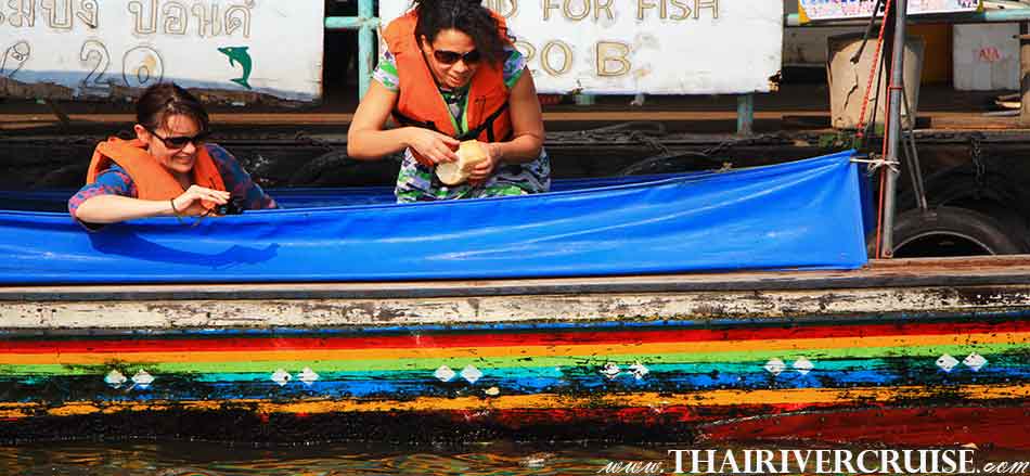 Longtail Boat Bangkok Klong Tour Thonburi Canal Trip along Chaophraya River Bangkok Thailand