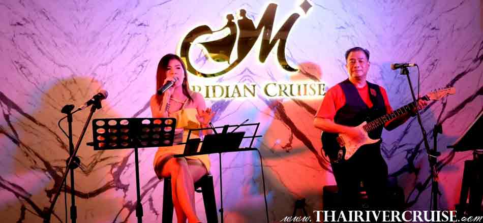 Live Band Music Countdown Bangkok Thailand Cruise Dining Near Me, dinning watch fireworks and celebrate New year's party &  countdown night