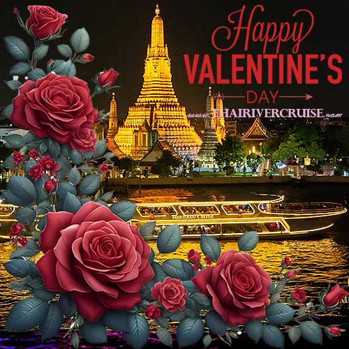 Valentine Romantic Dinner Cruise Bangkok  valentine's day specials for couples Viva Alangka Cruise Valentine Dinner Cruise Bangkok Bangkok valentine's day dinner cruise 2025 Valentine Dinner Cruise Bangkok The Opulence Cruise 