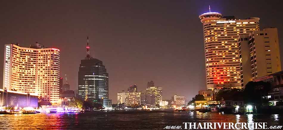 New Year Eve Bangkok, Thailand. The river cruises Chao Phraya River will be passing 5-star hotels along Chao Phraya River