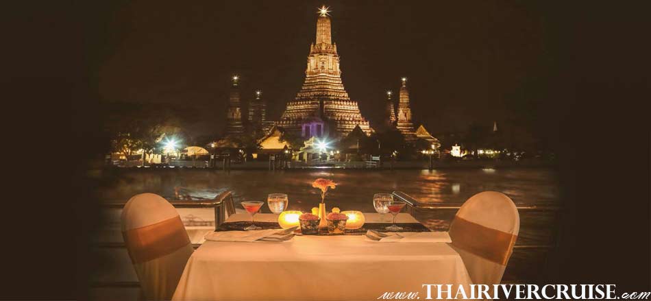Welcome aboard River Star Princess Cruise, buffet dinner cruise Chaophraya river Bangkok Thailand 