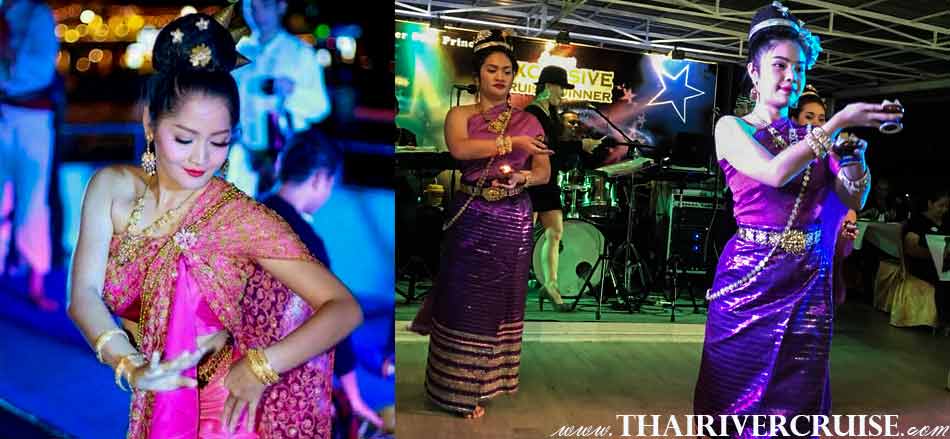 Welcome and enjoy with our entertainment beautiful Thai classical dance traditional show on board River Star Princess Cruise Bangkok Thailand by Thai classical dancing and live band music 