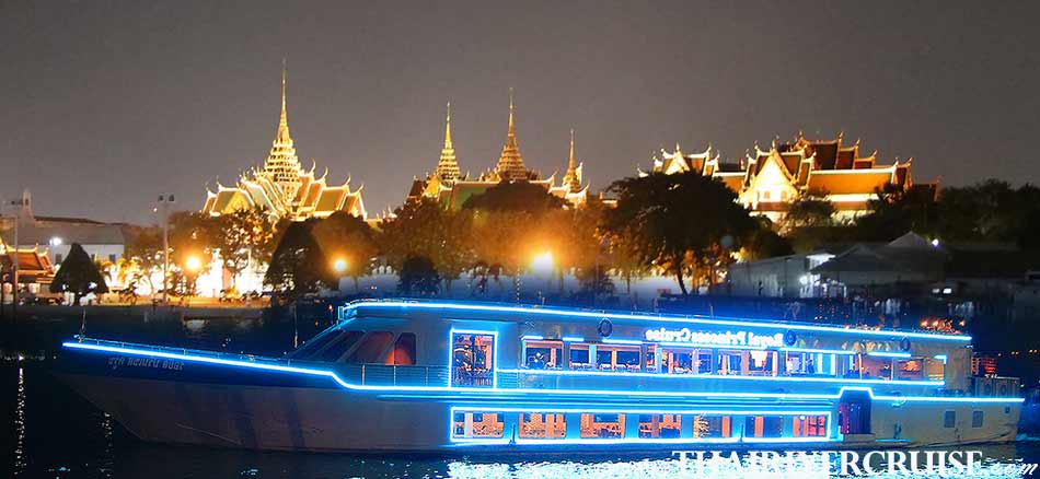 Royal Princess Cruise New Luxury Large Elegance Bangkok Dinner Cruise on the Chao Phraya River,Thailand 