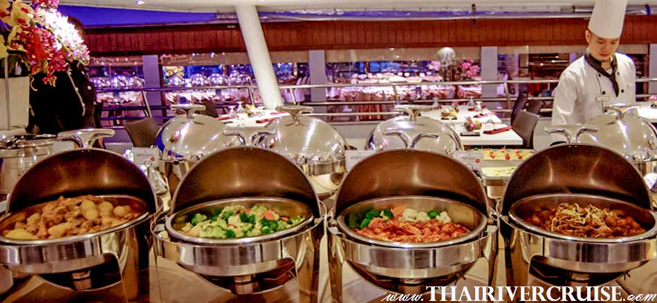 International Buffet and Seafood Dinner Cruise Bangkok Floating Restaurant River Thailand