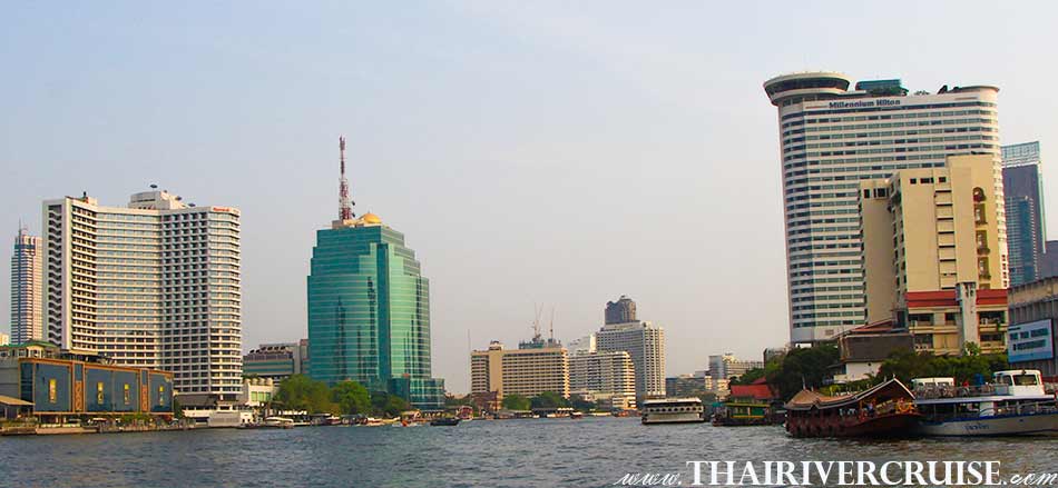 The 5 Star River Hotels Bangkok. ( โรงแรมระดับ 5 ดาว ริมน้ำเจ้าพระยา ) Chaophraya River Attraction Bangkok Thailand