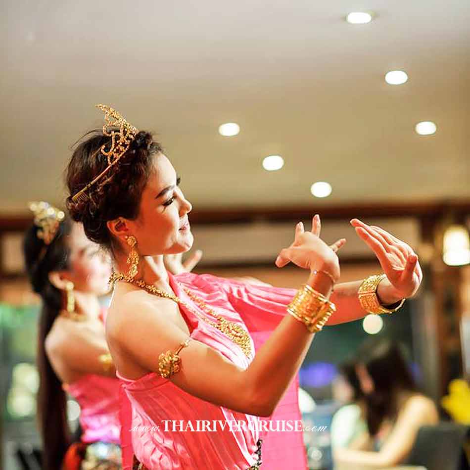 Thai Classical Dance Welcome Show on Board The Luxury White Cruise