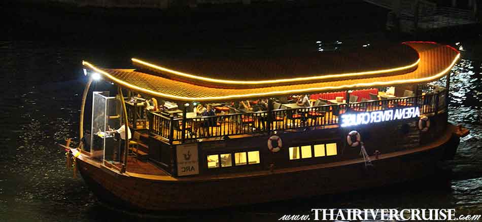 Valentine Day Indian Restaurant Bangkok, Celebrate Valentine day by Arena Indian floating restaurant on the Chaophraya river on romantic night and dance 