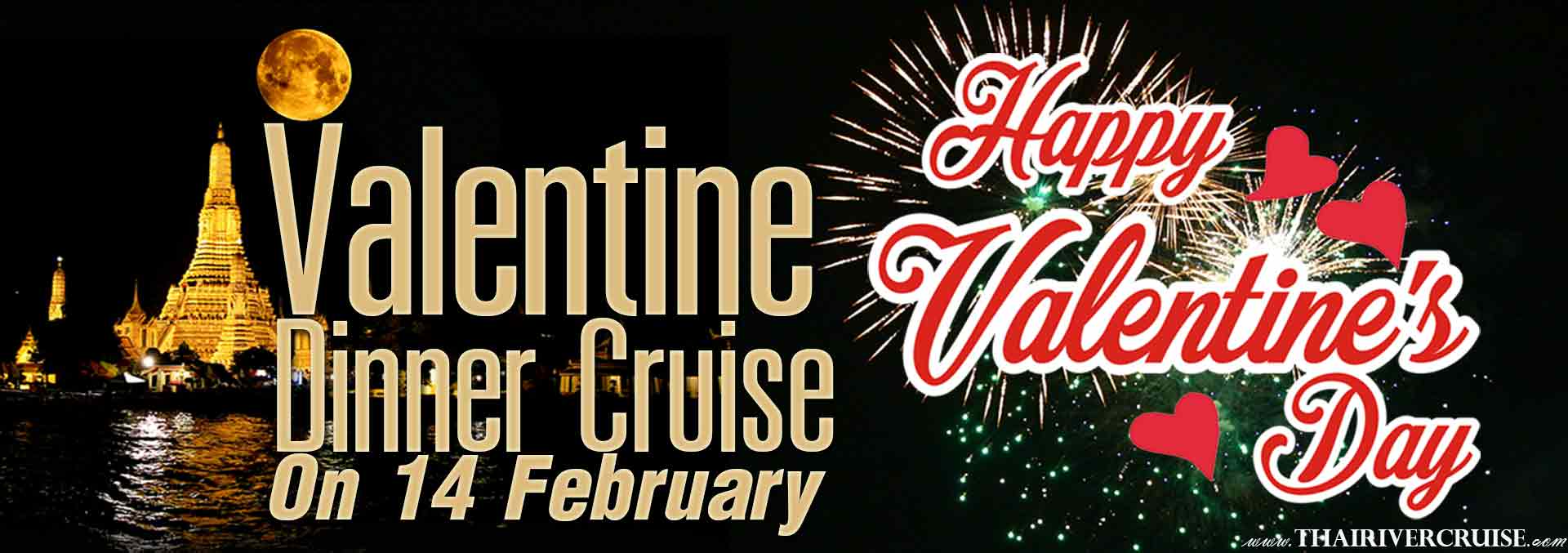 Valentine's Day Dinner Bangkok 2020 Best Romantic Place Good Night on Festival of Love Bangkok
