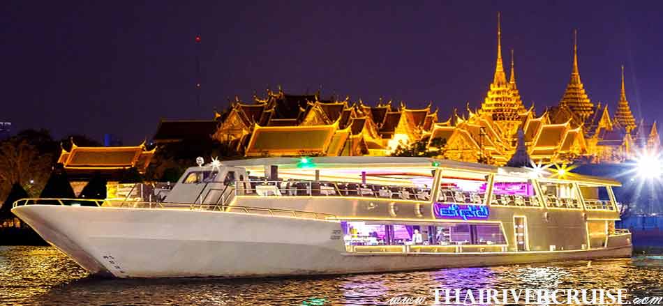 Vegetarian Dinner Cruise On Board Modern Chaophraya River Cruises CHAOPHRAYA PRINCESS CRUISE