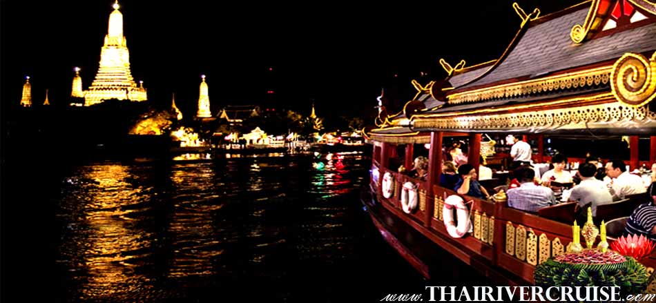 Welcome aboard Wanfah Boat the luxury traditional boat. Treat yourself to a memorable loy kratong night out aboard one of Bangkok’s most luxurious boat restaurant Bangkok Thailand.