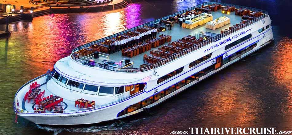 Bangkok Countdown 2022 New Year Dinner Cruise White Orchid River Cruise ...