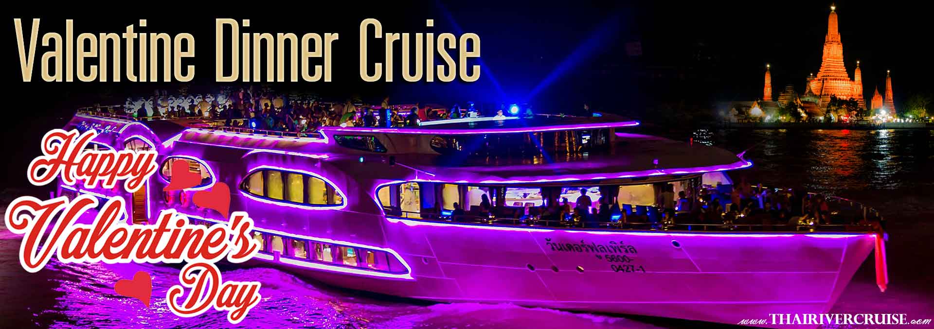 Bangkok's Best Valentine's Day Dinners 2022 on Wonderful Pearl Cruise