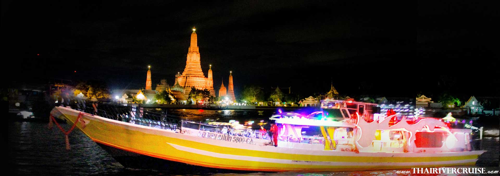 Yod Siam Cruise, Best cocktails Chao Phraya river Cruise Yod Siam Boat sunset cruise cocktail Bangkok & night river Cruise including beer, soft drink, price ticket discount booking offer low price promotion