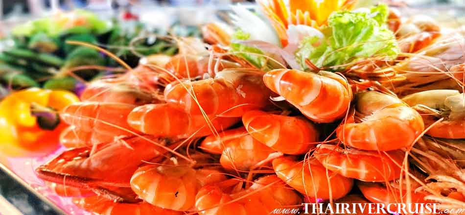 Bangkok Valentine Day, Shell and Shrimp, Seafood dinner cruise on the Chaophraya river Bangkok, Alangka Cruise Luxury Bangkok Dinner Cruise Chaophraya River