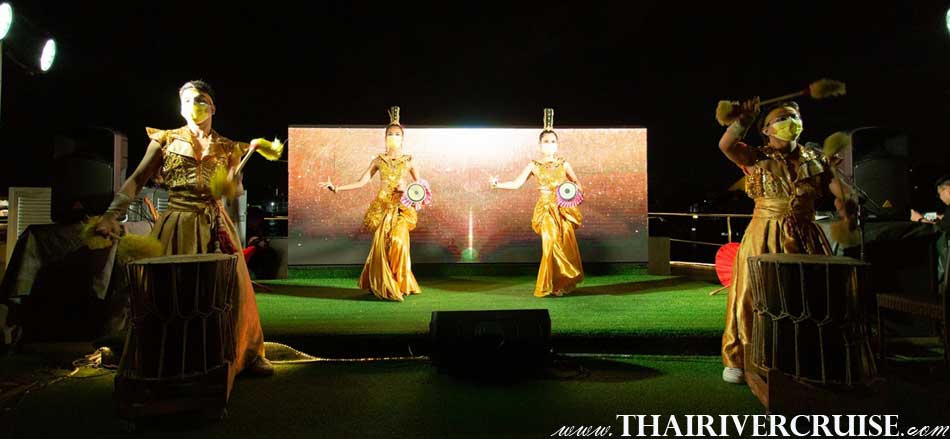 Thai Classical Dance Show Best Place in Bangkok for New Years Eve 2023, One Best Place in Bangkok for New Years Eve by River Cruise