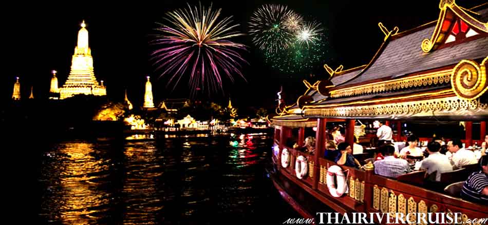 Wanfah Cruise New Year’s Eve BANGKOK Dinner Cruise On Traditional Rice Barge Cruises Thailand