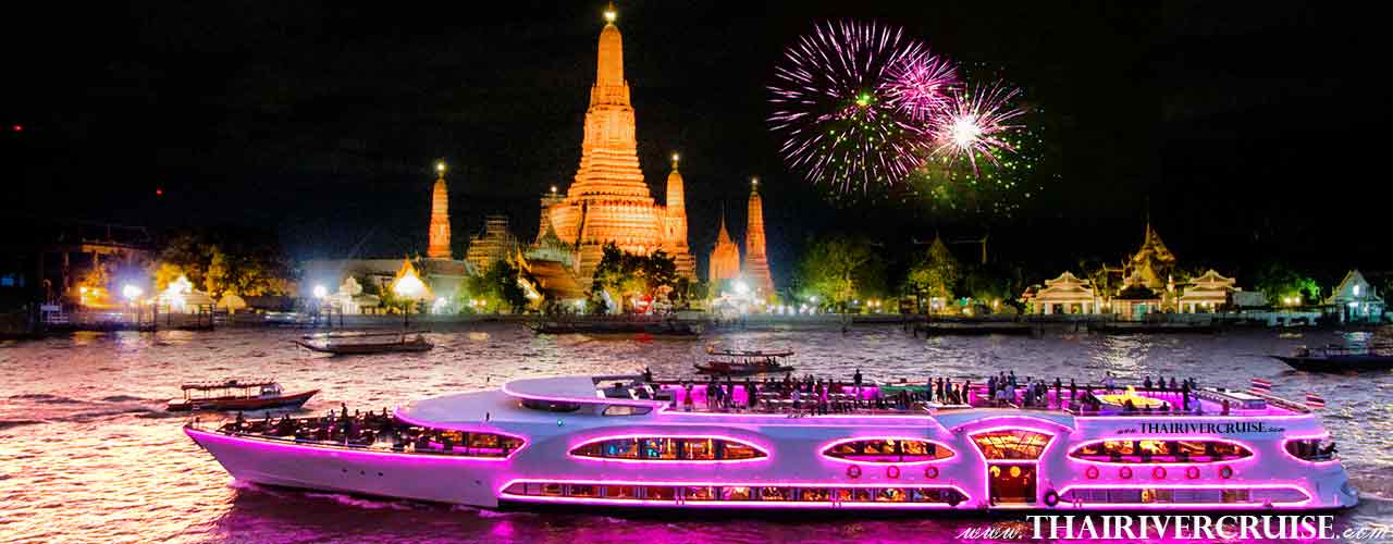 Best New Years Eve Bangkok 2023 Celebrate New Year’s Eve Thailand on Chao Phraya Bangkok Dinner Cruise by River Cruises On the Chao Phraya River 