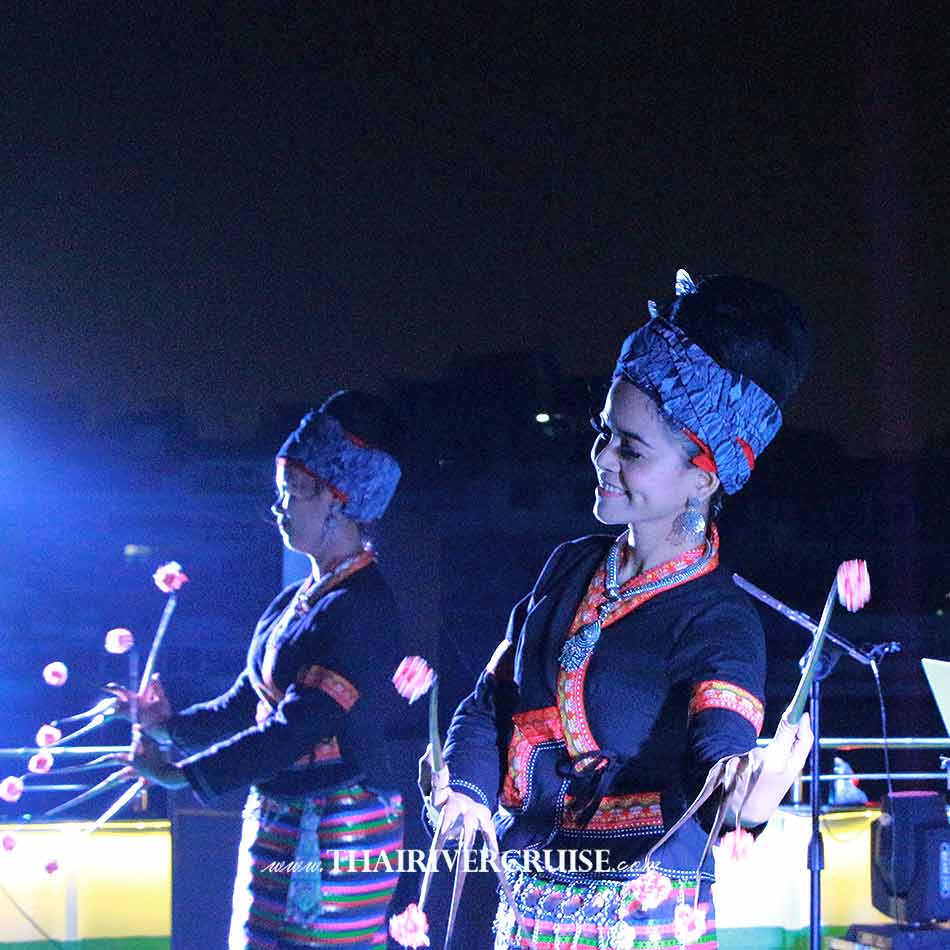 Thai Classical Dance Show Rooftop New Years Eve Party Bangkok Royal Galaxy Cruise Let celebrate New Year Dinner Cruise from Asiatique The Riverfront 