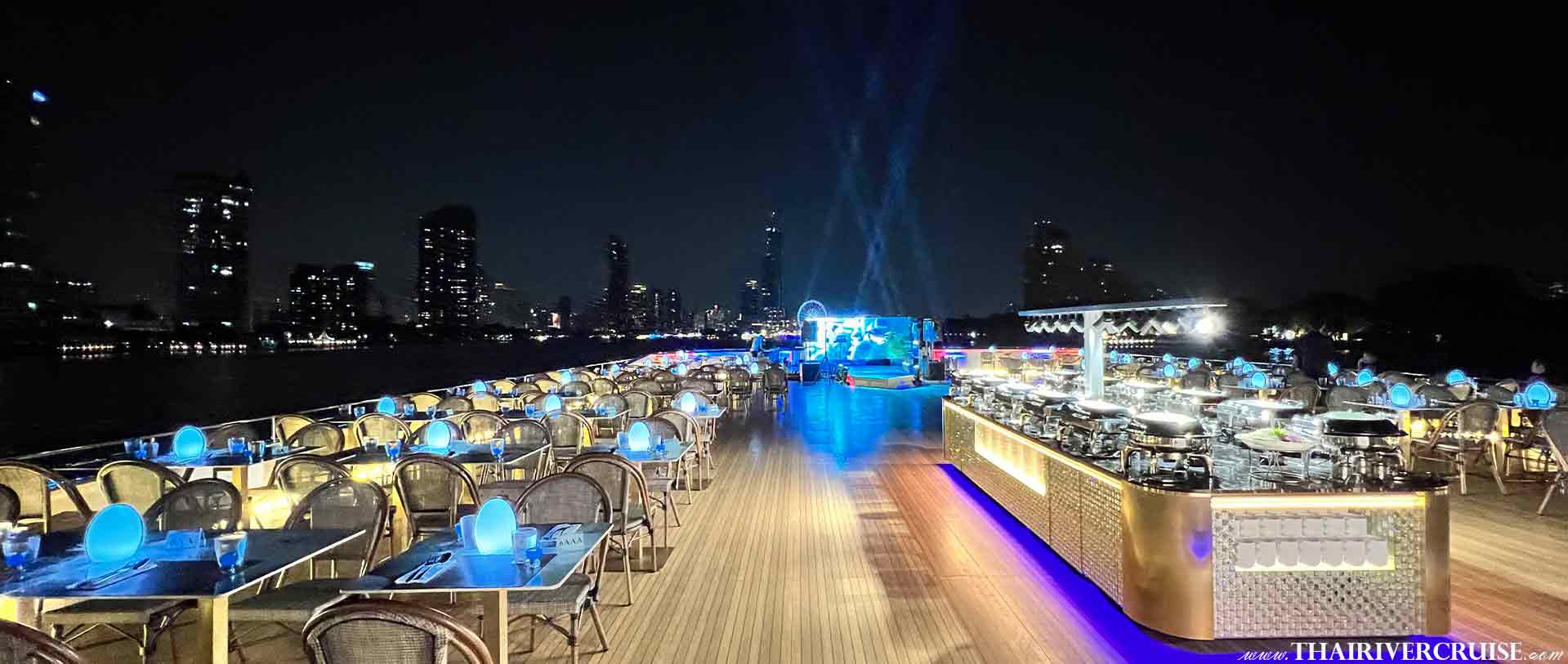 Rooftop New Years Eve Party Bangkok Royal Galaxy Cruise Let celebrate New Year Dinner Cruise from Asiatique The Riverfront