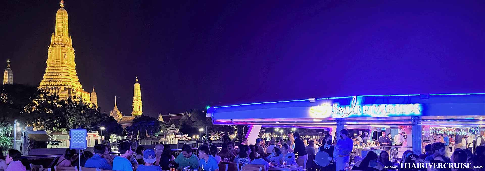 Smile Riverside Cruise Dinner Bangkok Bangkok Dinner Cruise from Iconsiam  Promotion Discount Cheap Price Ticket Price Offers Booking Online 