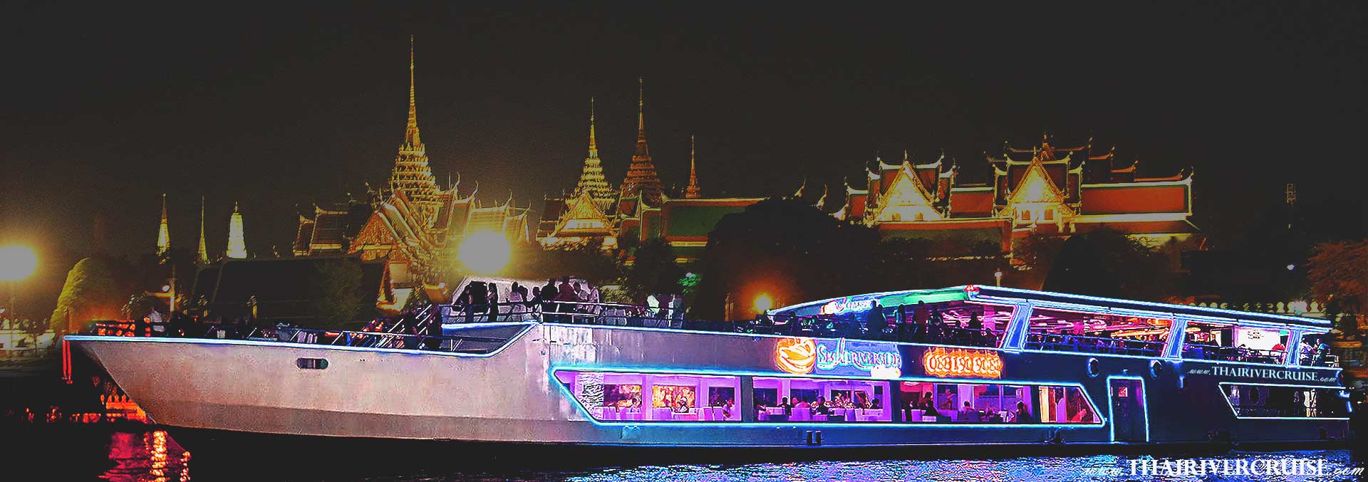 Smile Riverside Cruise Dinner Bangkok Bangkok Dinner Cruise from Iconsiam  Promotion Discount Cheap Price Ticket Price Offers Booking Online 