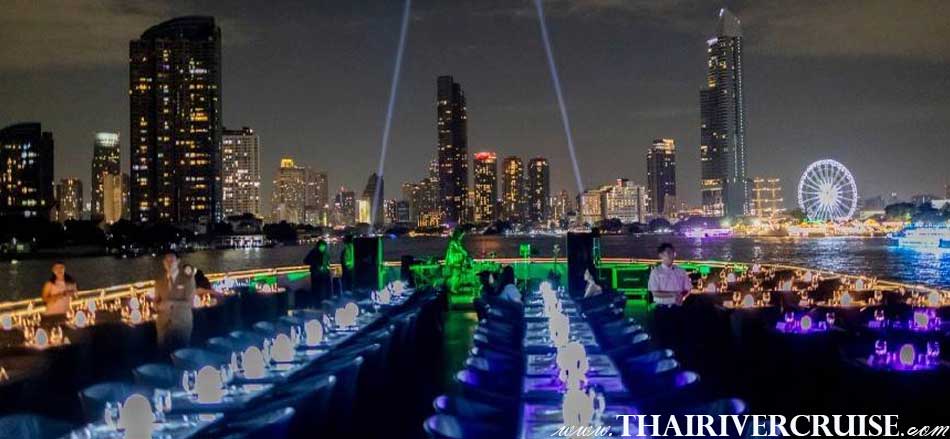 The Opulence Cruise Large Luxury Bangkok Dinner Cruise Iconsiam Promotion Discount Cheap Price Ticket Price Offers Booking Online 