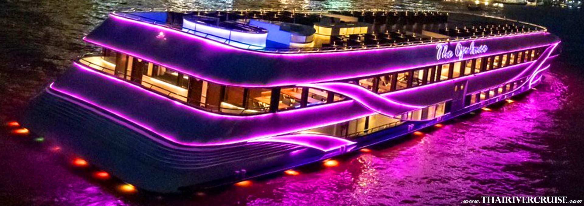 The Opulence Cruise Bangkok Large Luxury Bangkok Dinner Cruise Iconsiam Promotion Discount Cheap Price Ticket Price Offers Booking Online 
