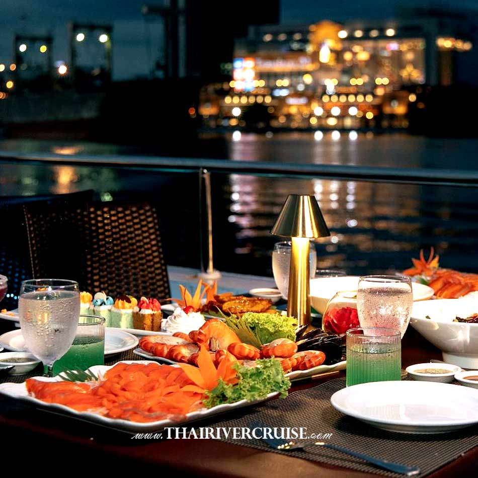 Unicorn Cruise Bangkok Dinner Cruise Iconsiam  Promotion Discount Cheap Pice Ticket Price Offers Booking Online Embark on an enchanting journey along the Chao Phraya River and indulge in the captivating flavors of Thai cuisine