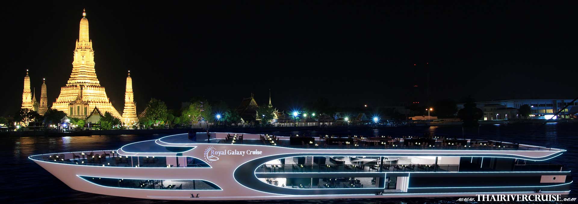 Royal Galaxy Cruise Luxurious Dinner Cruise Bangkok on the  Chao Phraya River from Asiatique The Riverfront
