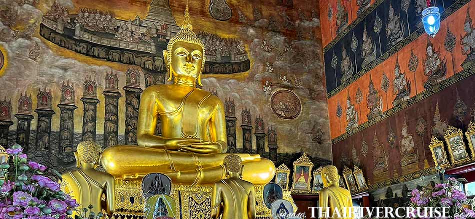  ล่องเรือ ไหว้ พระ 3 วัด กรุงเทพ วัดระฆังโฆสิตารามวรมหาวิหาร สักการะ พระประธาน และ หลวงพ่อโต 
