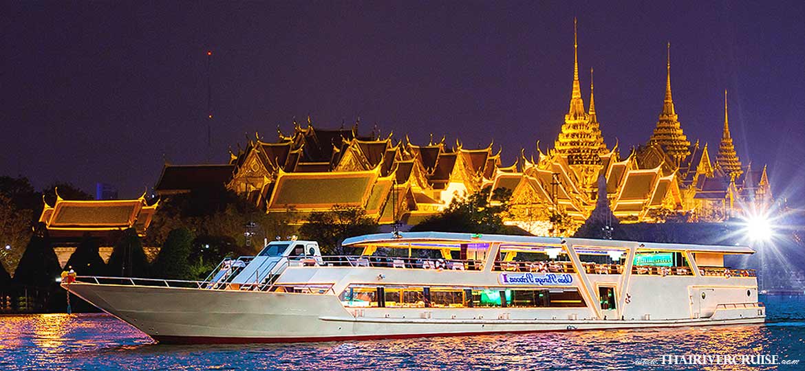 Chao Phraya Princess Cruise - Best Buffet Dinning Iconsiam - Asiatique  Experience along iconic river Modern Luxury Cruise A touch of world class dinner cruise in Bangkok. Dine on a stylish luxurious cruise. View the historical landmarks on a river cruise along the Chaophraya river 